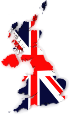 Veľká Británia mapa s vlajkou, VerdeTax
