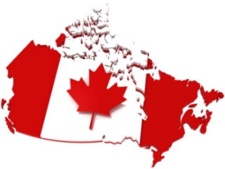 Canadian flag, 3d